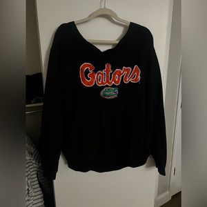 Cut off the shoulder sweatshirt